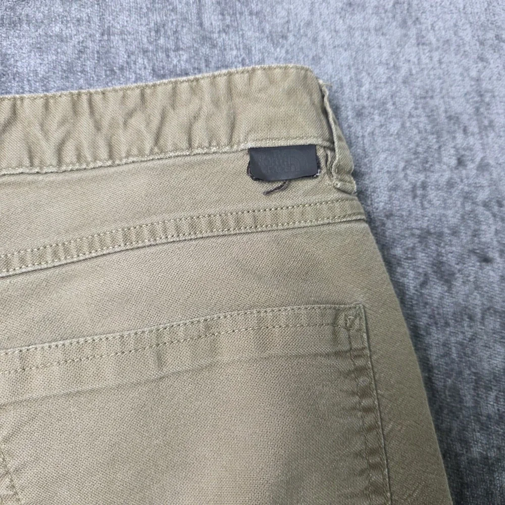 The North Face Motion Pants Men 32x30 Flex Canvas Articulated Hiking Trail Green